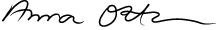 Anna Ottosson, signatur
